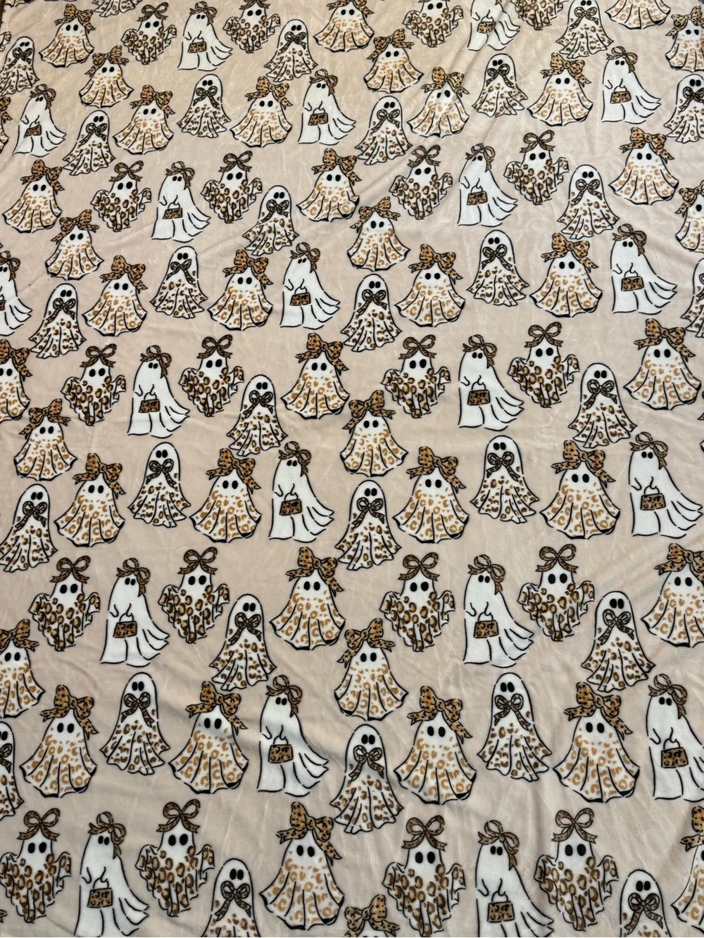EnVogue 2025 Viral Halloween Cheetah and Leopard Print Ghost Throw Blanket NWOT